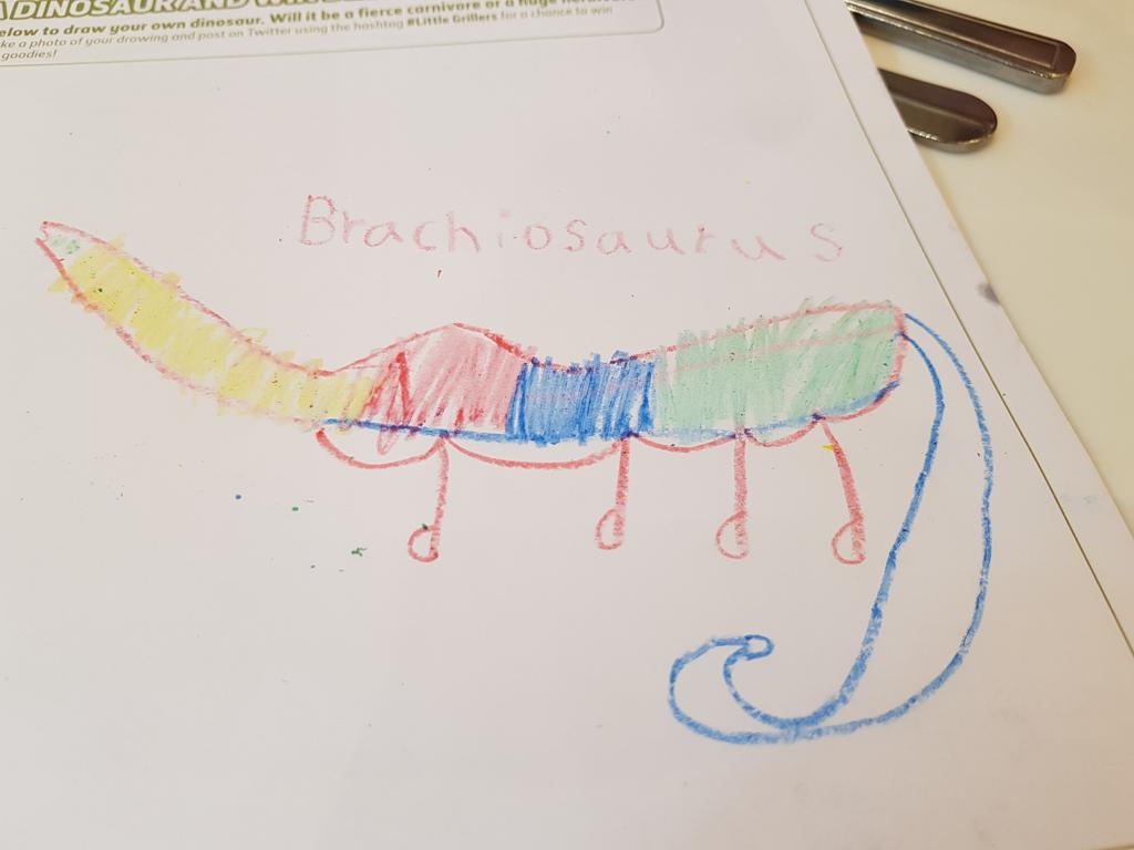 Reubens Brachiosaurus #LittleGrillers #TRexGrill #NaturalHistoryMuseum