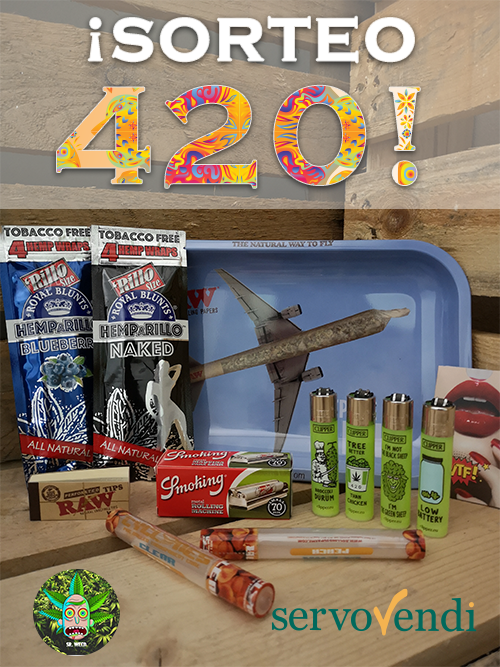 ServoVendi's tweet photo. ¡Feliz 420 gente! Para celebrarlo os traemos un sorteo de este pack de #parafernalia. 
Participa:
- Sigue a @SrWeedSmoker ⠀
- Sigue a @Servovendi ⠀
- Rt de la publicación del sorteo⠀
- OPCIONAL: nombra a tus amigos para que participen!
- Termina el 26/4/19
.
¡MUCHA SUERTE! https://t.co/STb5GNNtWt