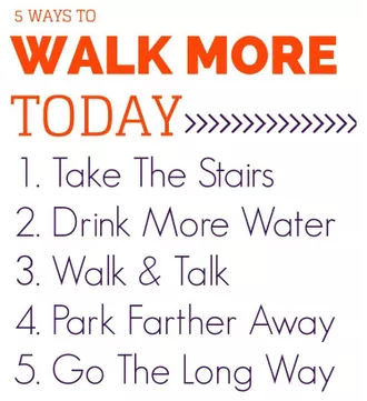 Want to walk more but feel like you don't have enough time? Follow these steps to fit more walking in everyday 🚶‍:
👣 Take The Stairs
👣  Drink More Water 
👣  Walk and Talk 
👣 Park Farther Away
👣 Go The Long Way
Read our full post: buff.ly/2GksiAx
#SaturdayMotivation