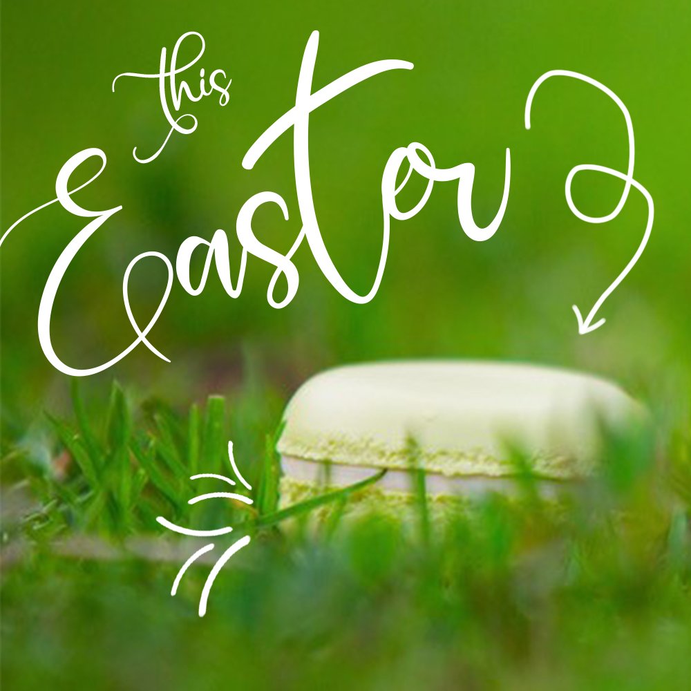 THIS EASTER... Receive a free Macaron with any purchase of a breakfast or lunch combo! #letsmeetatlees