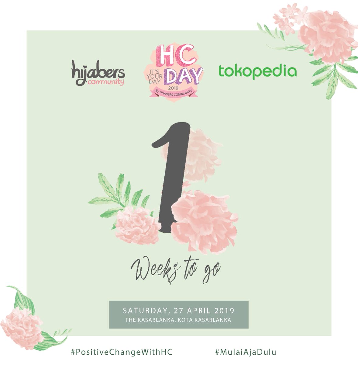 Hijabers Inshaa Allah
1 Week To Go HC DAY 2019! Yeaaay. Are u excited? Jgn lupa ya unt ajak teman, sahabat dan keluarga untuk hadir bersama karena acaranya seru dan bermanfaat. Makanya buruan beli tiket Presalenya di <a href="/tokopedia/">Tokopedia</a> ya klik link on our bio! instagram.com/p/Bwed5PPlP11/