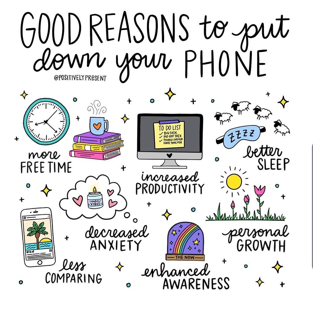 ThroughHealing's tweet photo. Just some reasons to take a break from your phone sometimes! https://t.co/IVOB6g1P1U