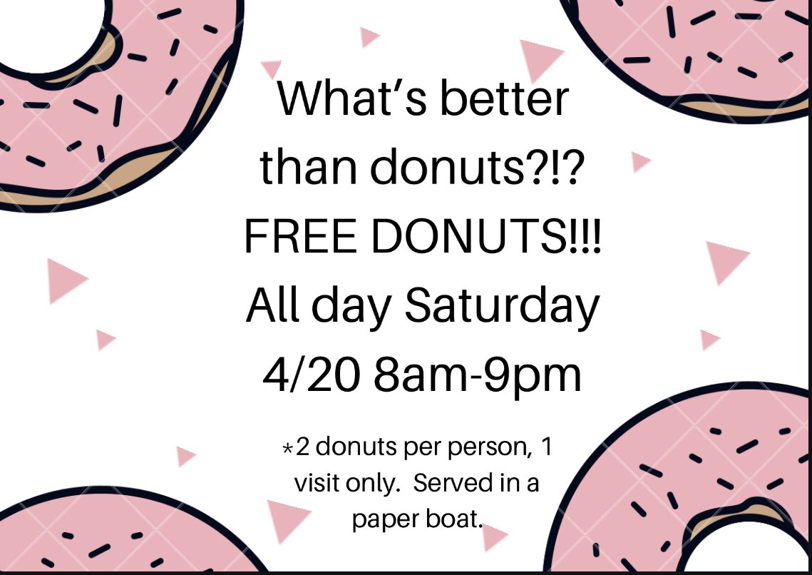 LittleBlueDonut's tweet photo. A big thank you to all the people who have supported us over the past year! Come celebrate the shop’s 1 year anniversary today! 2 free donuts per person.  Please think about bringing cash for a tip for our employees who will be working hard today! https://t.co/M3LiyHxHEO