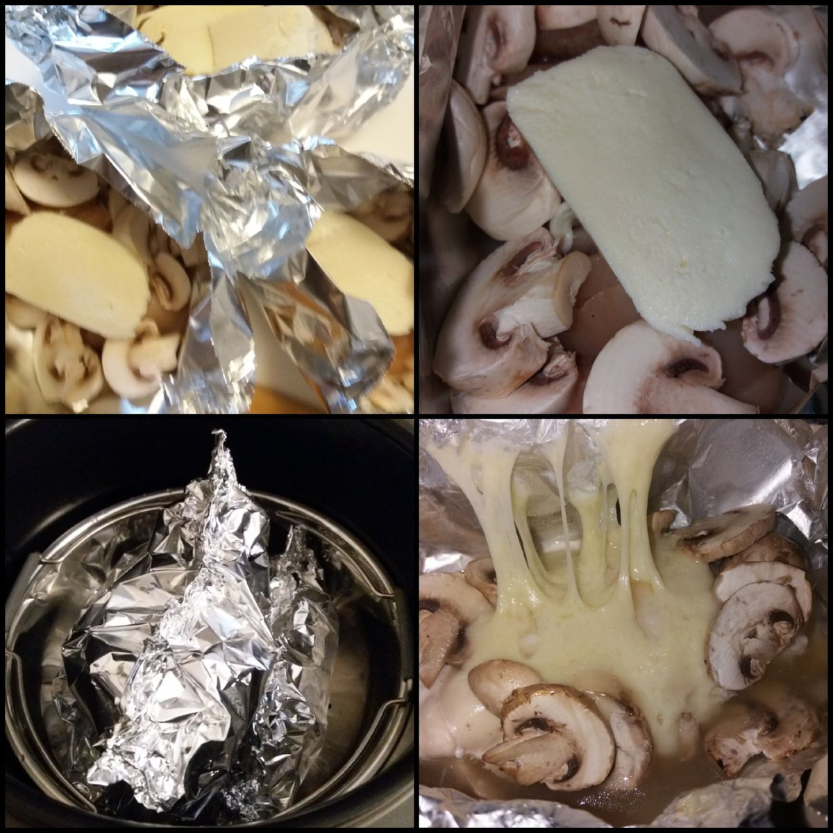 gautierisabelle's tweet photo. Papillotes de poulet champignons et mozzarella avec le Cookeo + gourmet 10min et un régal @MoulinexFrance  #cookeo https://t.co/dUco8W0dge