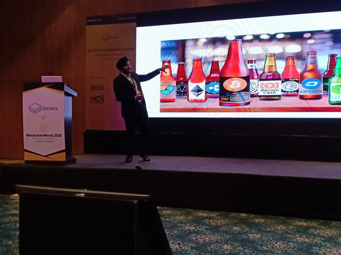 #ArtificialIntelligence or #Blockchain, which one is best? Gagandeep Singh now elaborating the difference between the two #futuristic technologies, at #BlockchainWorld2030. 
blockchainworld2030.com

cc <a href="/lalitbansal81/">Lalit Bansal</a> <a href="/mcbeniwal/">Mahesh Chand</a>