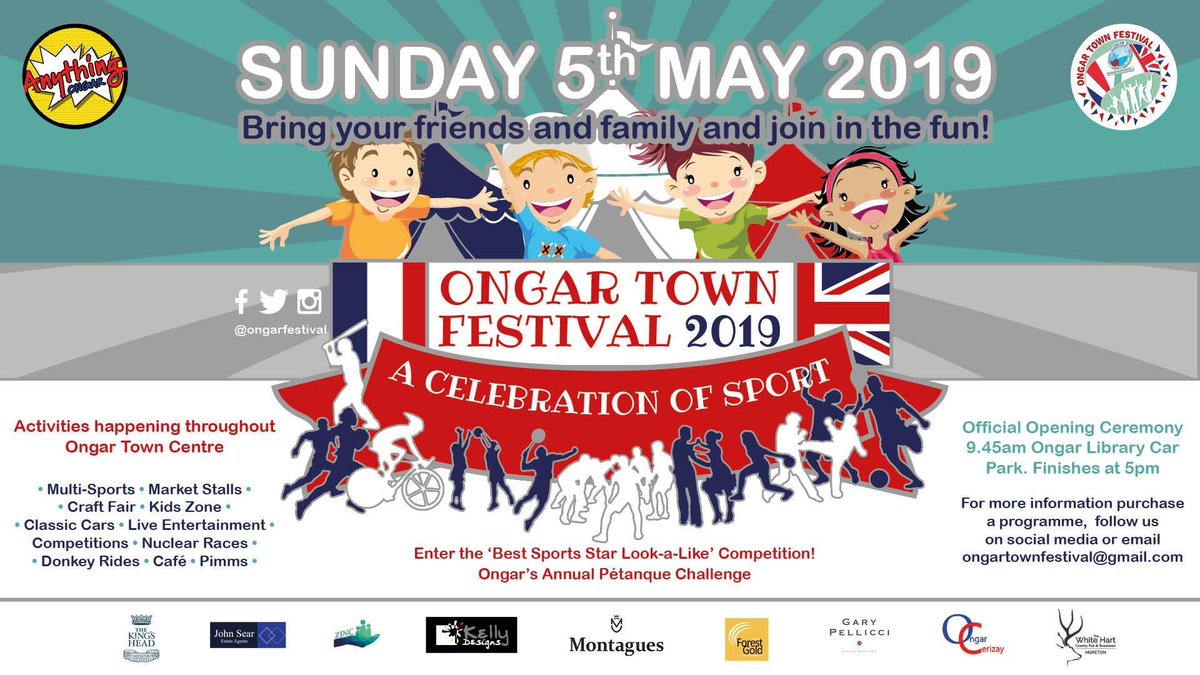 Hands up whos attending the great Ongar Town Festival this year? Our fire station doors will be open for everyone to come and say hello! We will be pushing the recruitment to try and make our town safer! #OnCall