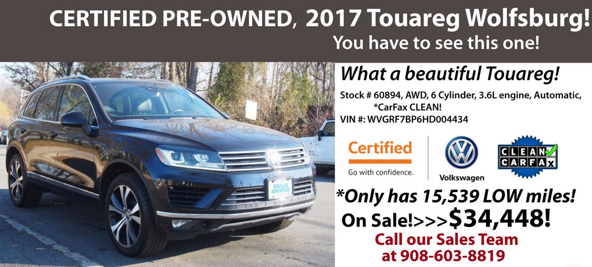 *Certified Pre-Owned Deal of the Week! Check it out!
*See more pictures &amp; get a Free Car Fax Report here; bit.ly/2Ud6eN4

**Have a question or want to schedule a convenient Test-Drive? We`d love to hear from you! Please call us at 908-603-8819