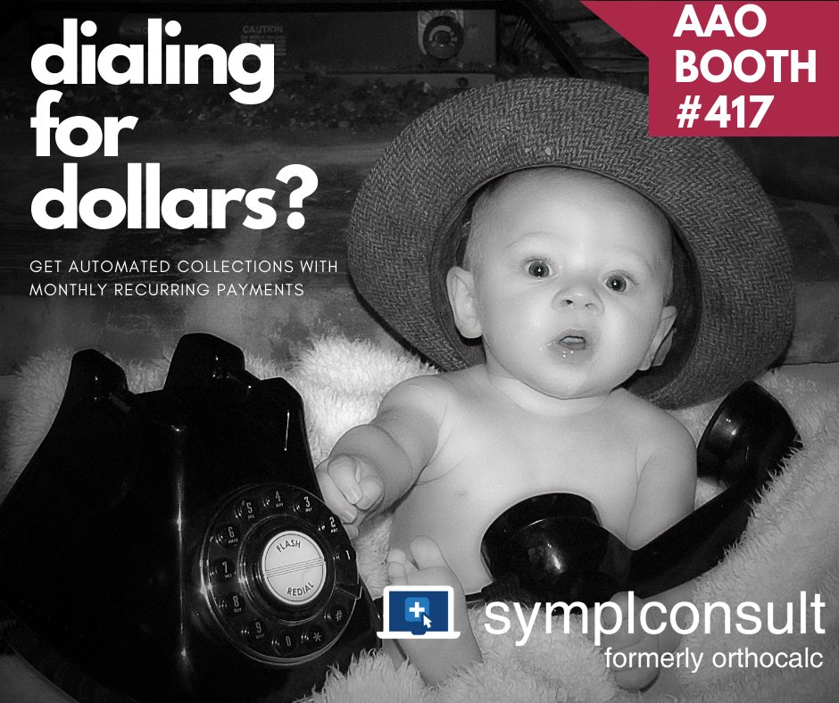 OrthoCalc's tweet image. @OrthoCalc @symplconsult - dialing for 💵 when a patient’s payment fails or doesn’t process?  How much time is your staff wasting?  @OrthoCalc @symplconsults #automatedcollections - reduce past due accounts - #smile #braces #orthodontist #invisalign