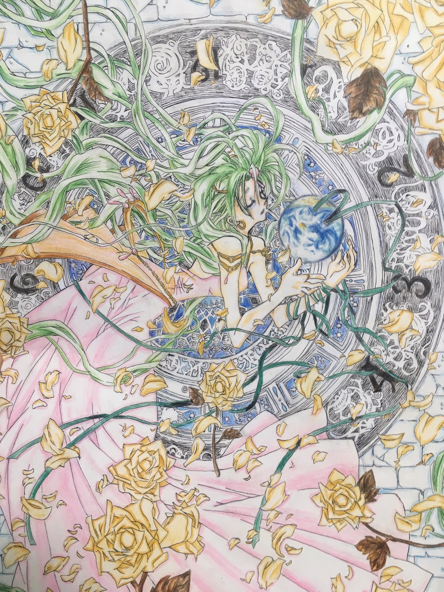 Twitter 上的 ゆき 時空異邦人kyoko 模写 色鉛筆https T Co Df8vou2qjo Twitter