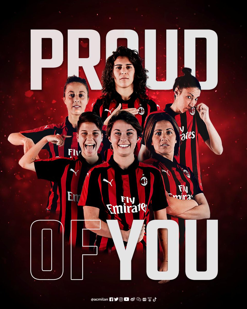 👏🏻 Proud of you all the way, rossonere! It's been a great season ❤🖤
👏🏻 Avete indossato questi colori con orgoglio, passione e spirito di sacrificio: grande stagione ragazze, siamo orgogliosi di voi ❤🖤
