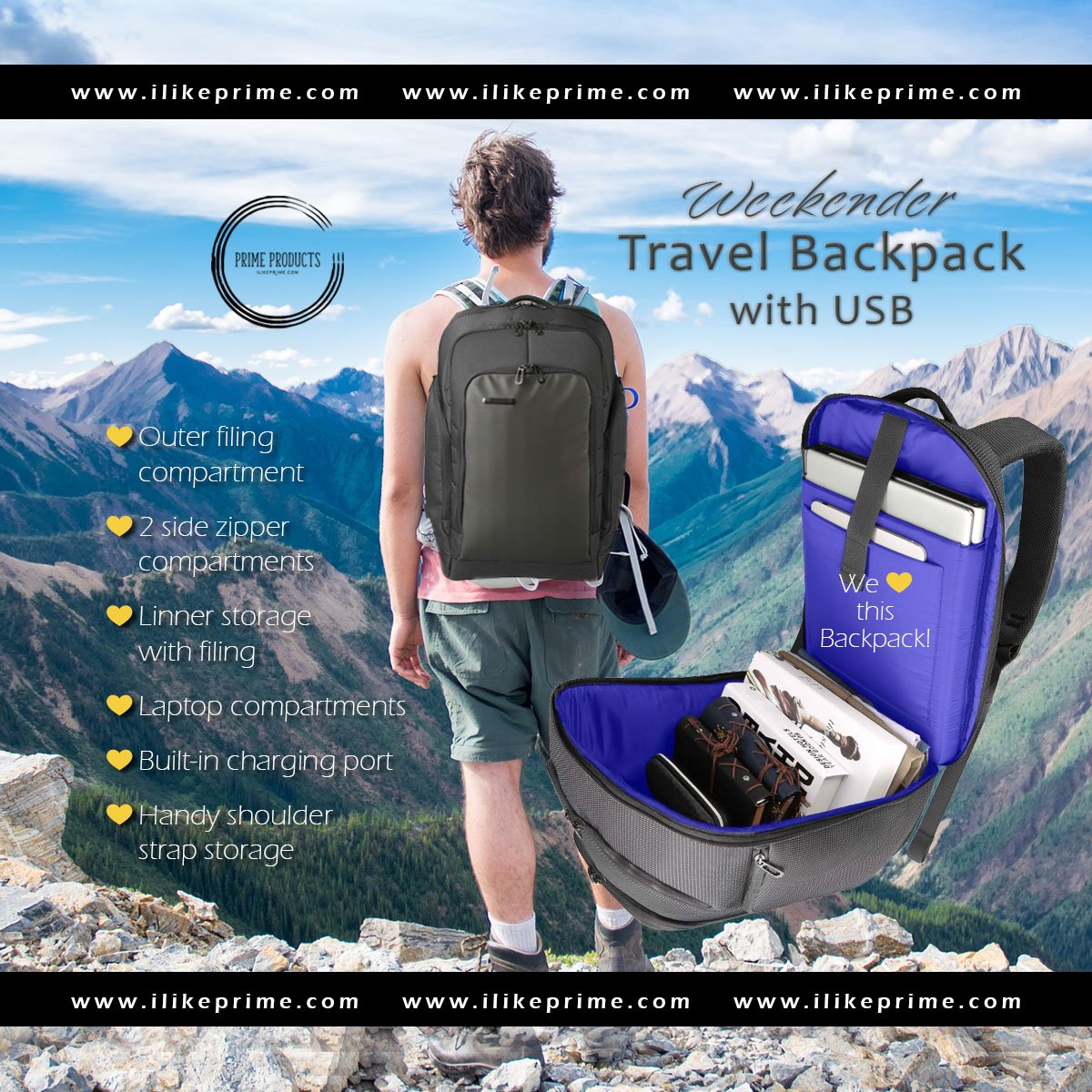 ShopPrimeDeals's tweet photo. Travel Backpack on sale!
https://t.co/MPv1VEqhUj

#Travel
#Deals...
See More https://t.co/UWjta3qSAm