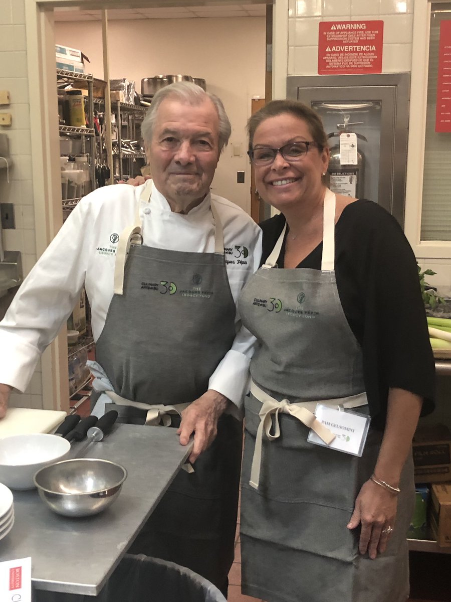 dishblock's tweet photo. I recently had the honor of learning from the great @jacques_pepin at the @BUFoodandWine demonstration kitchen. He shared his time-honored technique, his beautiful art- and many stories of time in the kitchen with Julia! Thank you, Chef! #cookingwithjacques #BUfoodandwine30 https://t.co/lyYBpCelbD