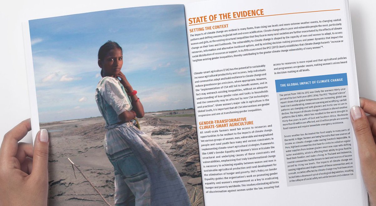 carecanada's tweet photo. #ICYMI, check out our #ReportReport (no that's not a typo) where we talk about CARE's latest (you guessed it) report on 'Good Practices for Integrating Gender Equality and Women’s Empowerment in Climate-Smart Agriculture Programmes.' https://t.co/34Wk8GTqkr #ClimateChange https://t.co/oaM121TpGy