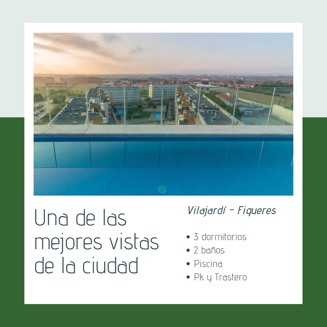 Una de las mejores vistas de la ciudad de #Figueres, si quieres disfrutarlas, ven a ver este luminoso piso con piscina, situado en una de las torres mas emblemáticas de la ciudad. 
 
Más Información: ow.ly/eCcV30oubPS
