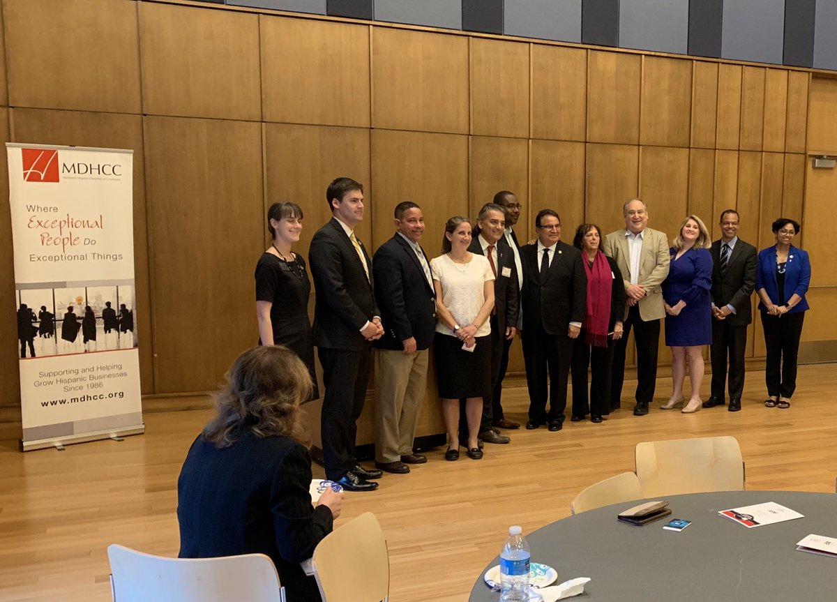 Thank you to all Delegates, Senators, MDHCC Members and Partners who attended the MDHCC and Hispanic Chamber of Commerce Montgomery County - HCCMC's 2019 Minority Legislative Reception on Tuesday!