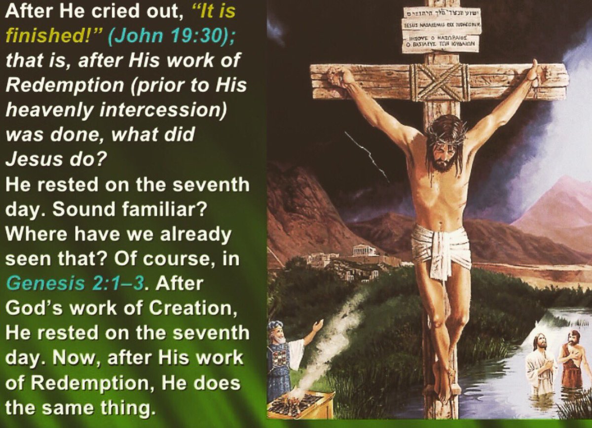 GCSDATemple's tweet photo. The cross will always represent the love God has for us. Easter Sabbath also reminds us that even in His plan of redemption Jesus took time to honor the Sabbath. He didn’t have to but He did. #happysabbath #eastersabbath #rest #itisfinished https://t.co/3wUfarLzhS