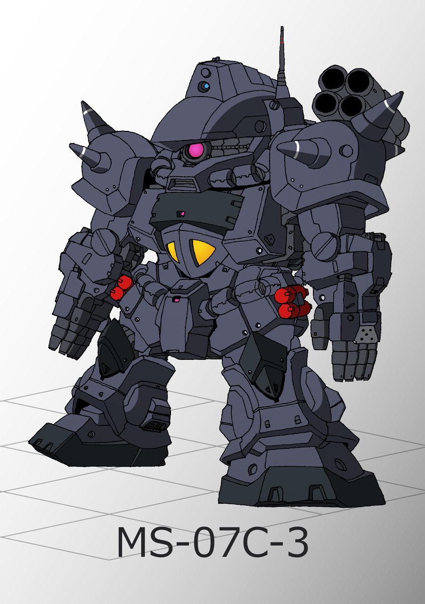 MS-07B3 C‐3型 #グフ #MSV #グフカスタム #グフ重装型 #ヴァイスローゼ