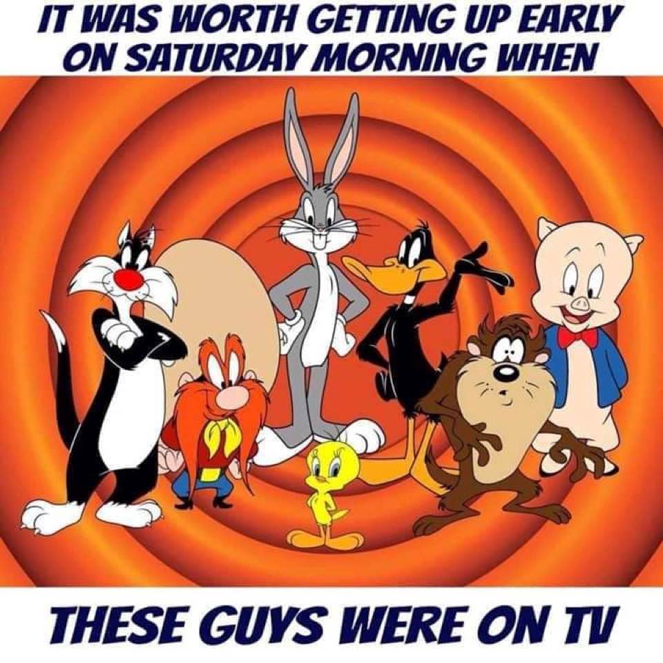 RickPolad's tweet photo. What a great gang to grow up with! I don't know why one of the three million channels on my TV doesn't have old cartoons. https://t.co/1MrGqhkdvg