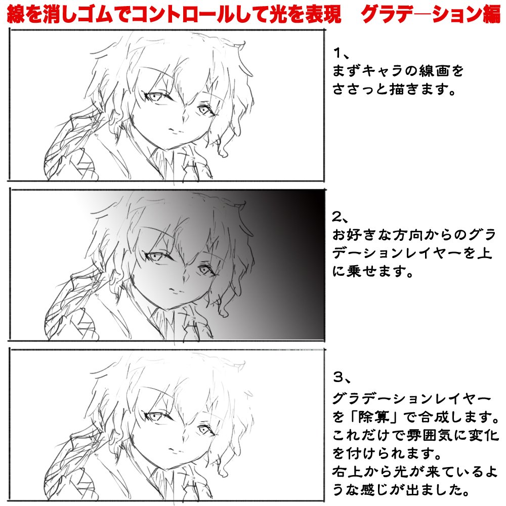 光と影の演出法72 グラデーションをかける 