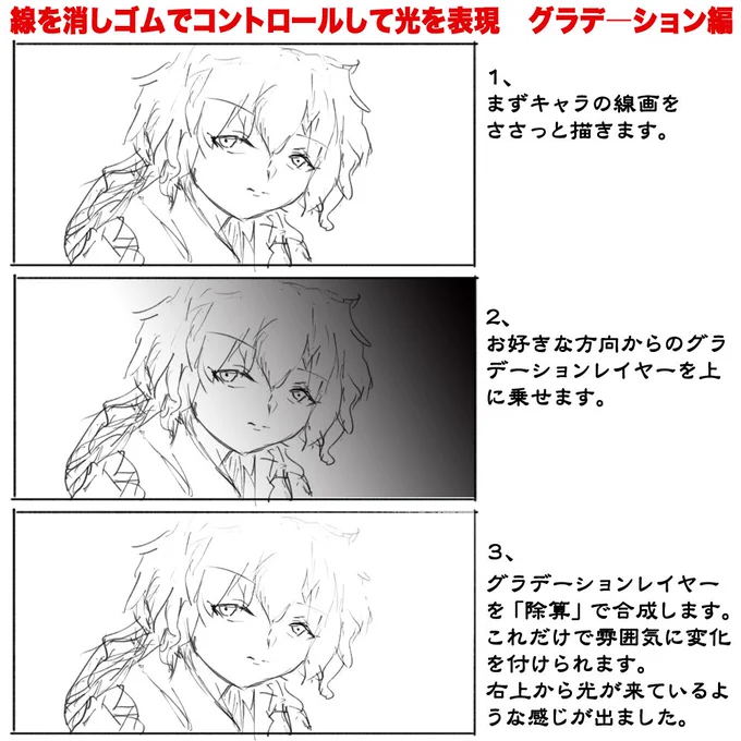 光と影の演出法72 グラデーションをかける 