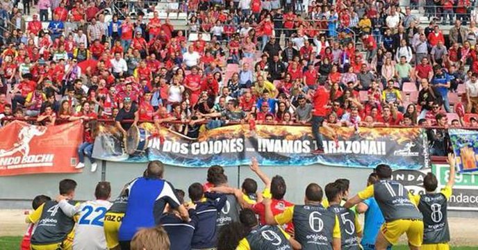 SDTarazona's tweet photo. Con los resultados de la última jornada la SD Tarazona certifica su clasificación al playoff de ascenso a Segunda B. 

Se trata del quinto playoff consecutivo conseguido por la SD Tarazona https://t.co/zjZ9CmImKI