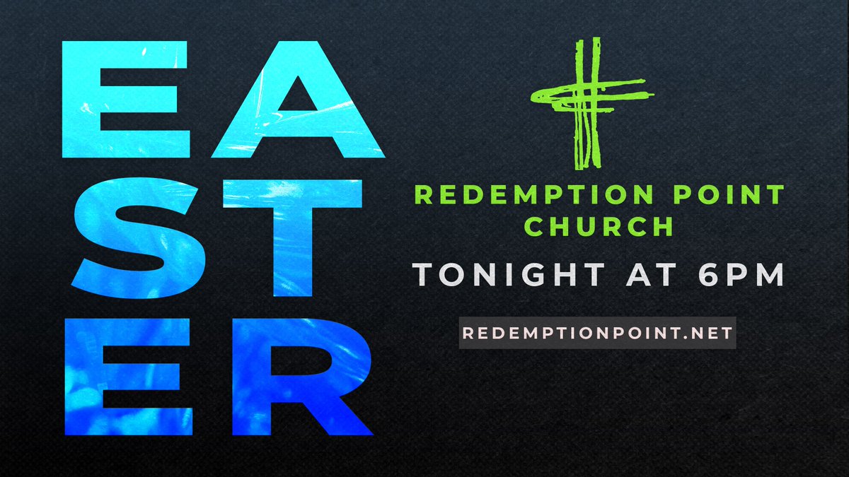 We have two opportunities for you and your family to celebrate Easter with us at RPC! Tonight at 6pm we will have service in The Point Student Center. Come early for a family photo and free cookies and drinks in the Point Cafe. Kidzpoint will be located in the RPC Gym tonight!