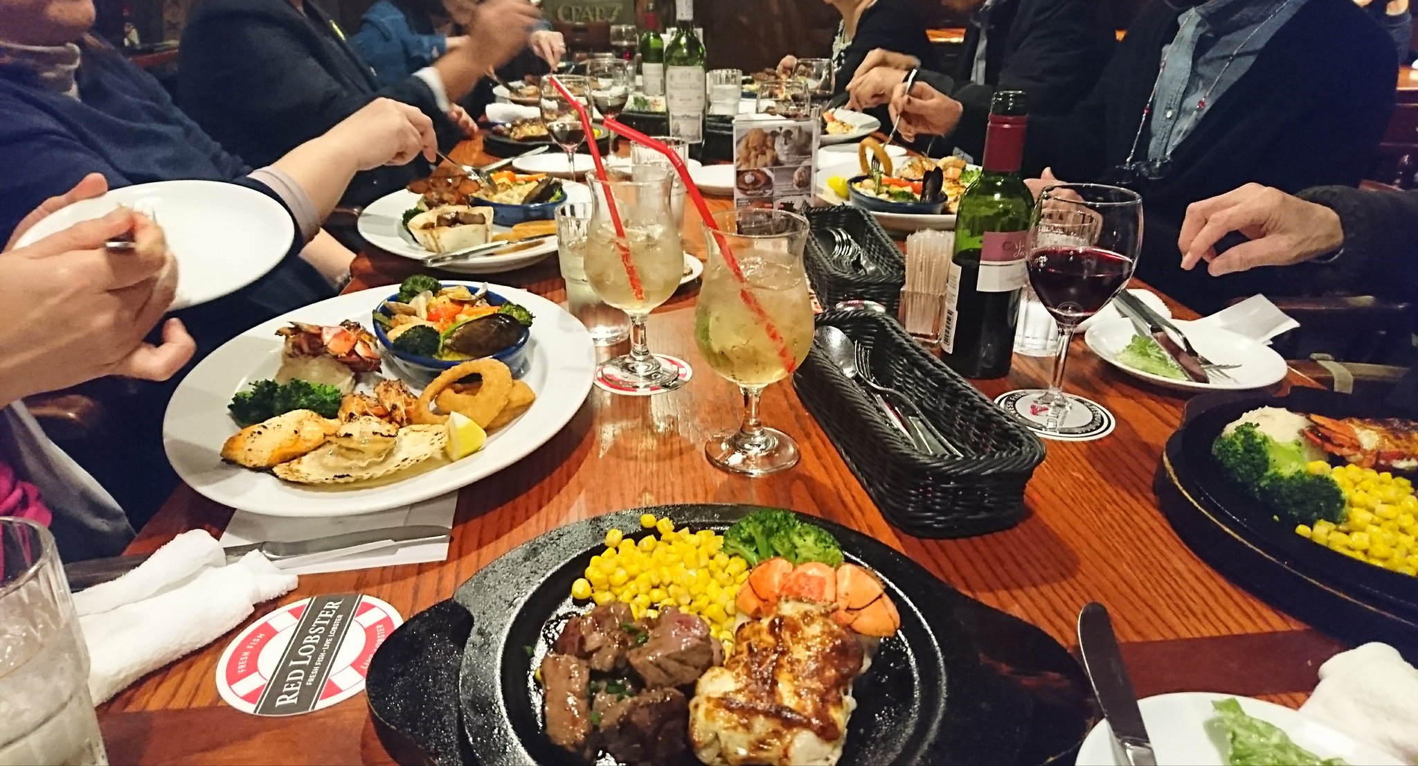 大田区民オペラ合唱団 そして レッドロブスター上池台店さんで反省会です Viva Il Vino レッドロブスター Red Lobster