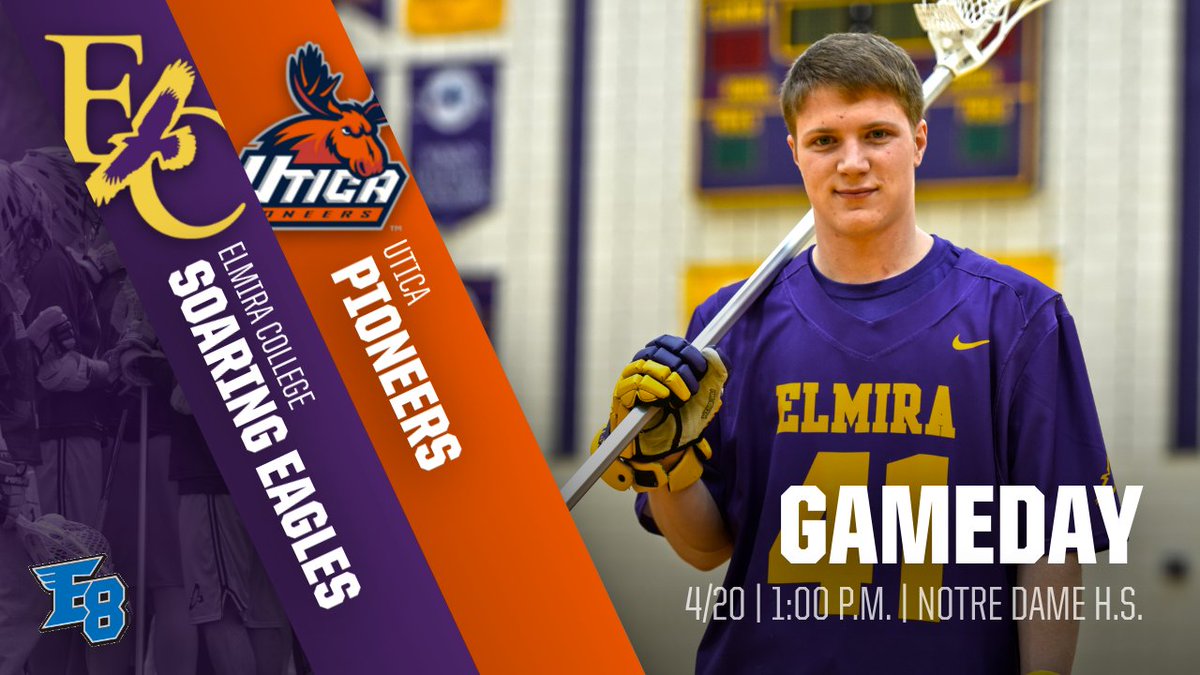 It's GAMEDAY for @Elmira_Lacrosse as they celebrate Senior Day! #GoEC #SOAR #HailElmira #E8mlax
🆚 Utica
📍 Elmira, N.Y. | Notre Dame H.S.
⏰ 1:00 p.m.
📊: portal.stretchinternet.com/elmira/