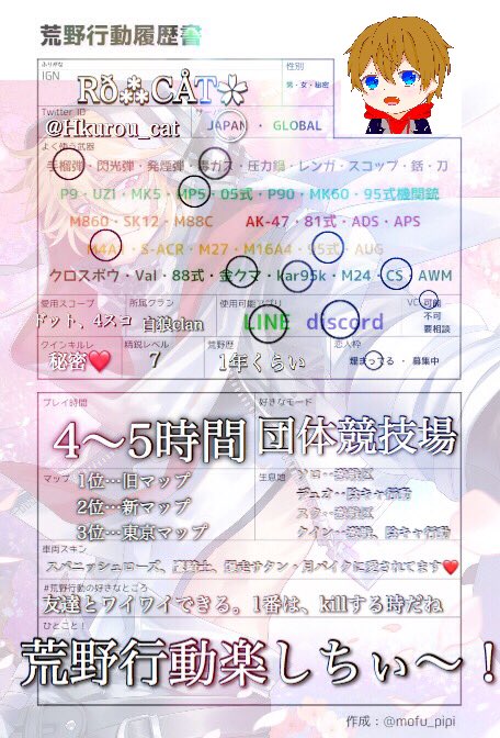 荒野行動している人と繋がりたいのtwitterイラスト検索結果 古い順