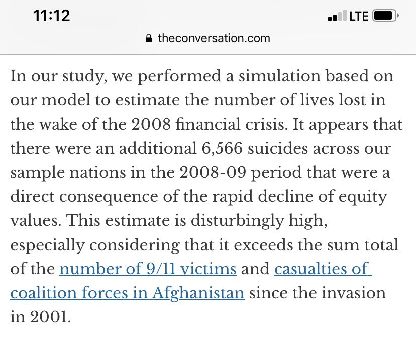 Periodic reminder that working people die every time the capitalist elite crash the economy