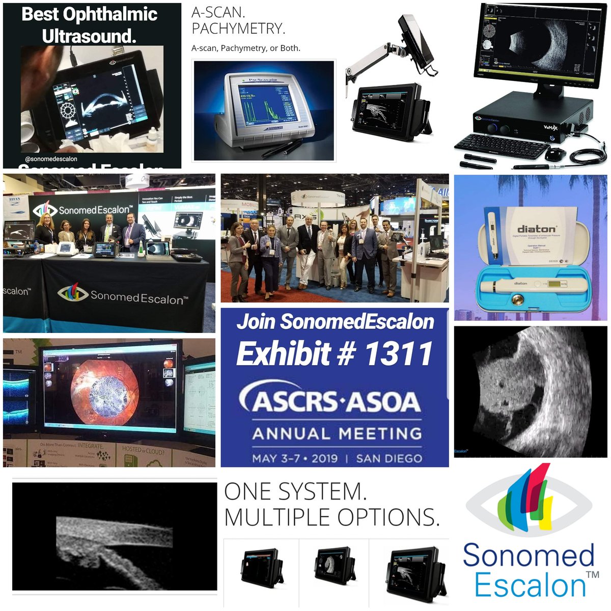 SonomedEscalon's tweet photo. Meet Team #SonomedEscalon at #ASCRS in San Diego Exhibit 1311 - more at https://t.co/OupE3JoyLZ
#ASCRS2019 #ASCRSASOA2019
#ophthalmology #a_scan #B_SCAN #ubm #ophthalmic #Sonomed #ophthalmicultrasound #sandiego
@ASCRStweets @SonomedEscalon @OPHTHALMOLOGIST https://t.co/fmnAF748fX