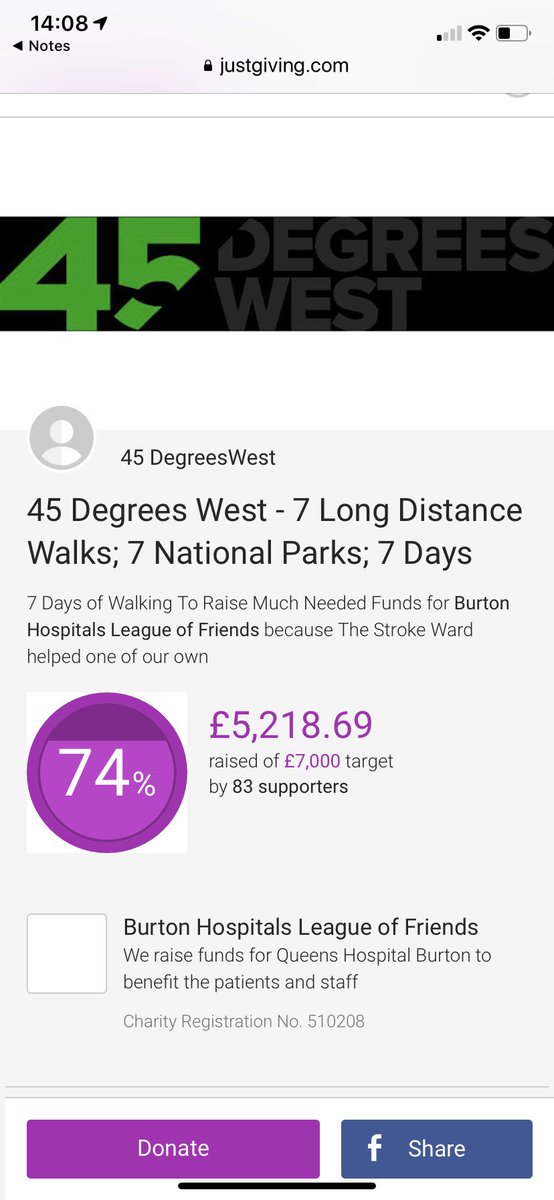 45DegreesWest's tweet photo. With only 18hrs till the start of our 7 walks across 7National Parks in 7 days to raise £7000 for Burton Hospital Stroke  Ward, we have already hit an unbelievable £5218.69  . Vaseline packed, pin’s primed and ready to go...! #charitywalk #45degreeswest #fundraising https://t.co/FKp1V0yY32