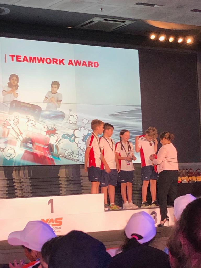 BrightonDubai's tweet image. Our Year 7 Formula Ethara team enjoyed a day down at Yas Marina Circuit today. It’s fantastic to be involved in the competition and we’re proud to say the pupils won the ‘Teamwork Award’. What a brilliant achievement for everyone involved! #Formula1 #FormulaEthara 🏎🏁