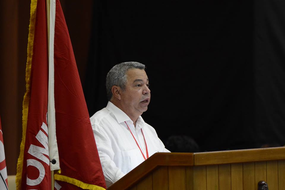 ACN_Cuba's tweet photo. El gran reto de la organización sindical y de sus dirigentes es estar a la altura de un pueblo como el nuestro, en este momento especial y decisivo para la Patria. #XXICongresoCTC @DiazCanelB @PresidenciaCuba @SalvadorValdesM @UbietaG @InesMChapman @DrRobertoMOjeda @SecUJCuba https://t.co/fyekAuNlAw