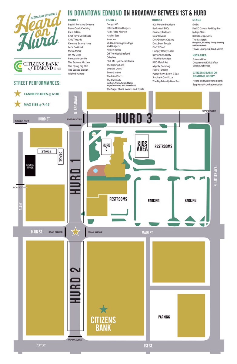 Here it is! Your guide for the day! Check out all your favorite food and retail shops tonight!!! 🍟🍿👏🏼🎶🎉🥓🍕💃🏼