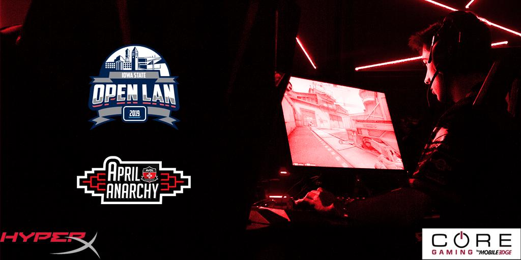 AVGLofficial's tweet image. 📍#AprilAnarchy has come to Ames, IA! 
Held at the @ISU_GR campus, #OpenLAN promises to be the most ambitious event yet! 

📕 Meet at Howe Hall to participate and watch a variety of games and tournaments! See who will be invited to our final CSGO playoff bracket in May! #csgo