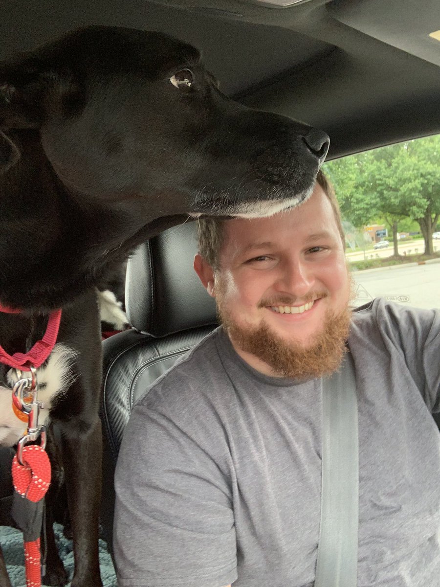 Sthrnbelle211's tweet photo. My whole❤️and his buddy, Oakley, because this Twitter stuff needs authentic joy. #SaturdayMorning #joyboy #whenhesmiles #everythinggood https://t.co/ptNyis0sui