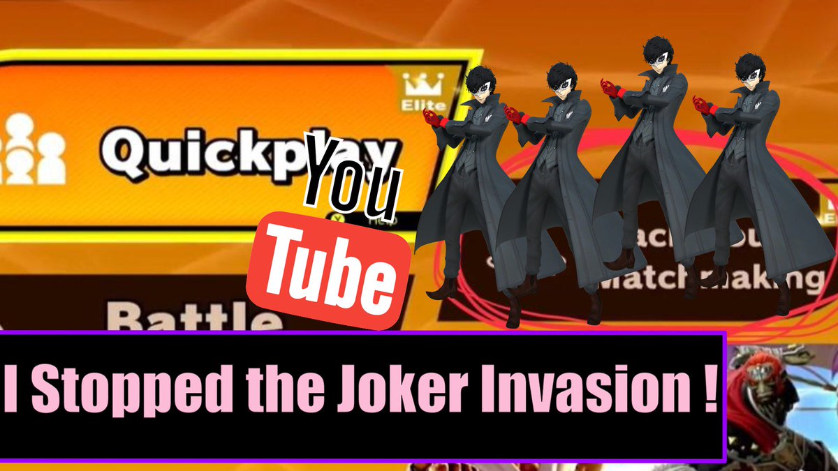 pezorack's tweet photo. How to stop the Joker invasion. Watch my latest video
link: https://t.co/kTGIVNZVdD
.
.
#NintendoSwitchOnline #SuperSmashBrosUltimate #DonkeyKong #twitchstreamer #TwitchStreamers #twitchtv #YouTuber #Nintendo #twitchclips #SSBU #SSBU_Joker #NintendoSwitch #patch3.0 https://t.co/YqeKfFHrTz