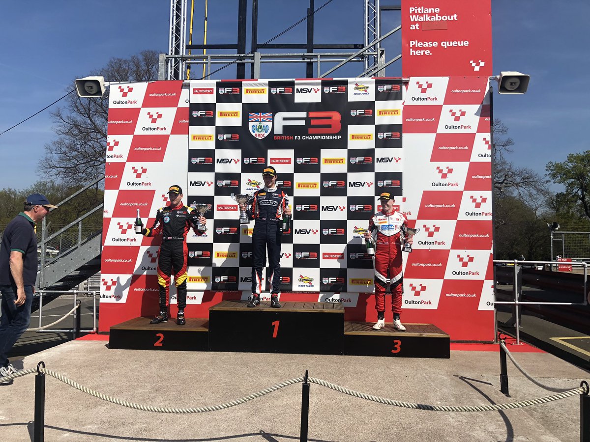 CDR_UKRaceTeam's tweet image. Congratulations to @ayrton_simmons 
Finishing P2 🎉 

@Oulton_Park @BRDCBritishF3