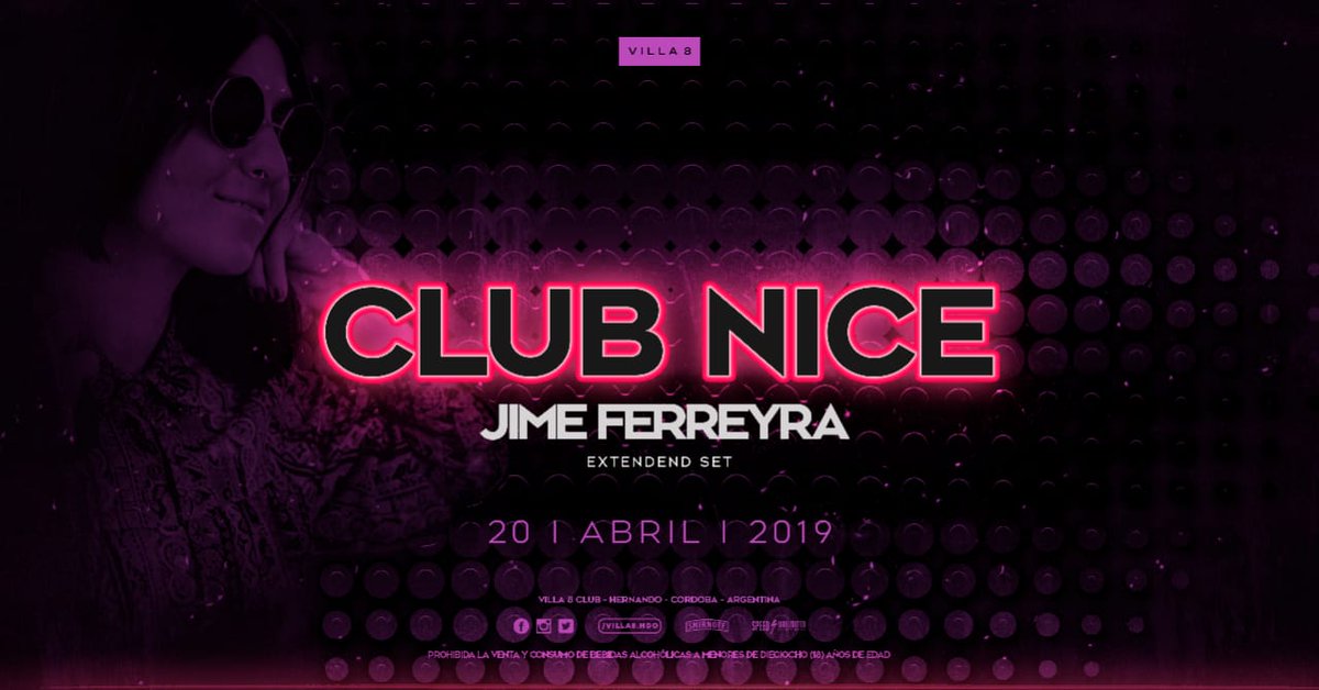 VillaOchoClub's tweet photo. #Villa8 #ClubNice #JimeFerreyra https://t.co/80GfiAkpM9
