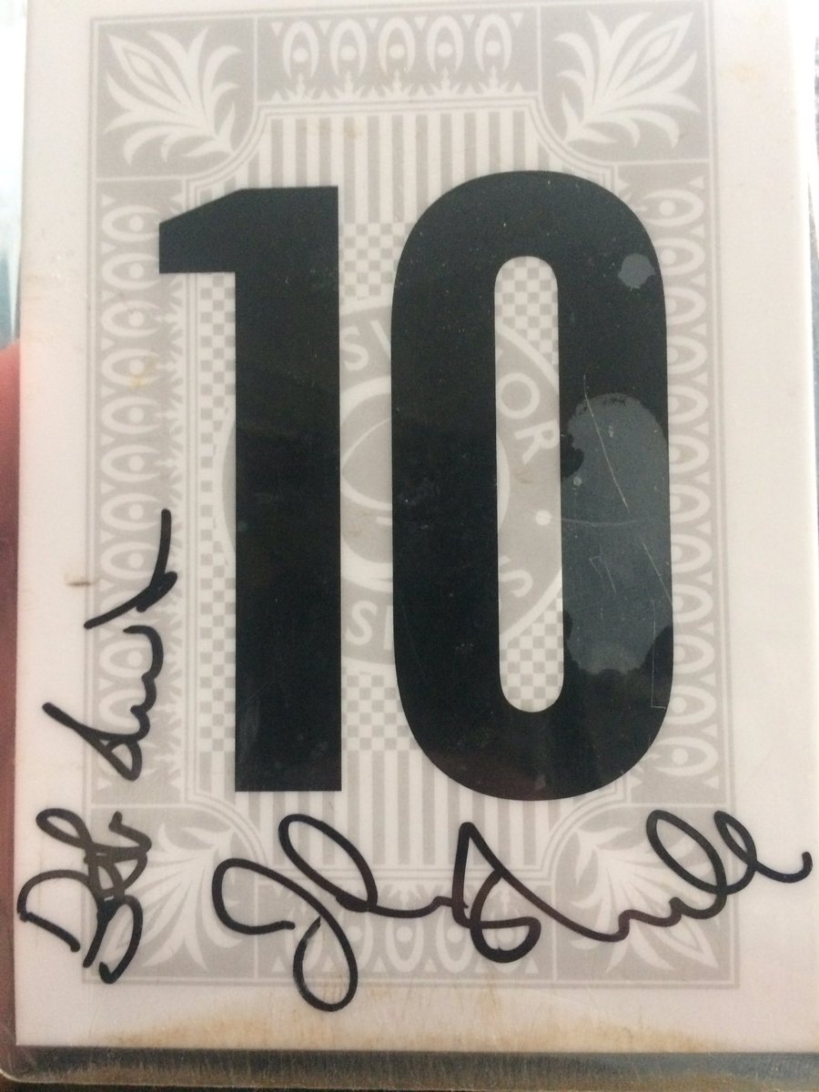paulpollard4's tweet photo. @irish_pics Had the pleasure of his company a couple of years back and got him to sign this table sign #10 #worldcup94 #squadnumber https://t.co/lVZnatvGPL