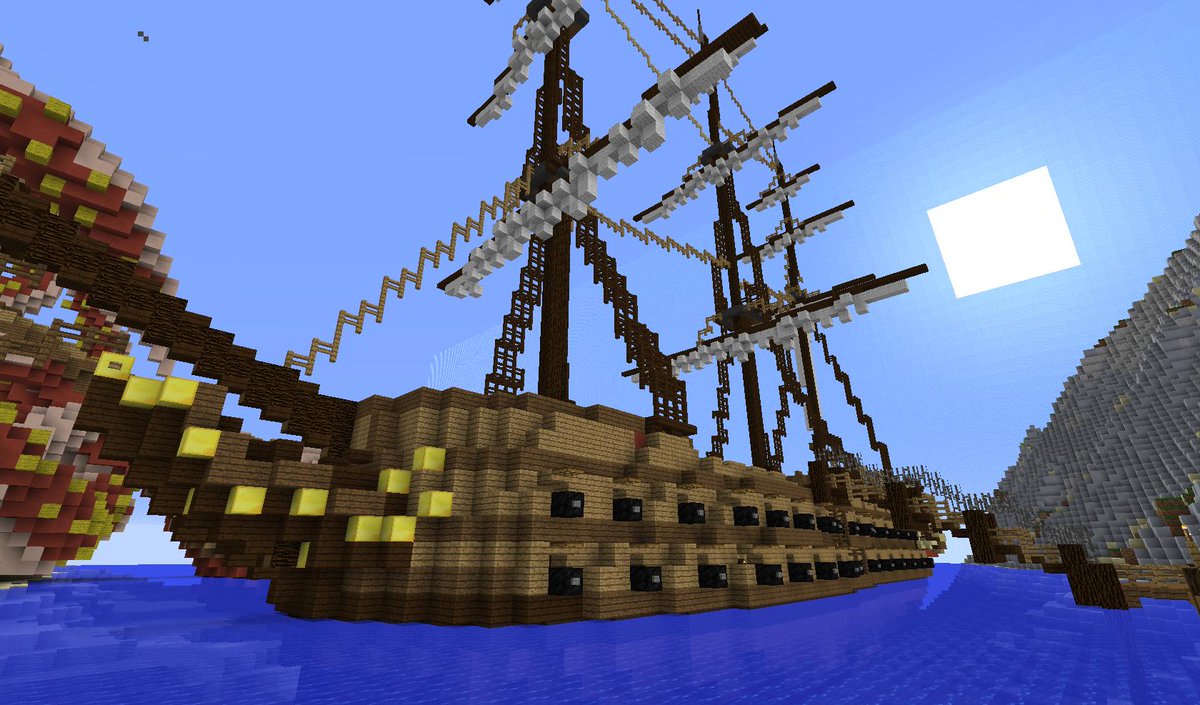Egoria_FR's tweet photo. | Serveur Minecraft ⛏️
 ---
Oyé Oyé ‼️
Un bateau vient d'arriver au lobby ! ⚓️
Va t'il proposer des nouvelles choses ? 🤔

#Pirate #Bateau #Minecraft #EgoriaMC #Egoria
- DreyFox - https://t.co/wi63RIlZhB