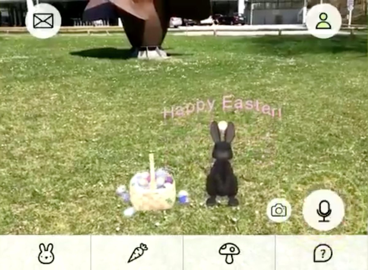 HealthScholars1's tweet photo. Happy EastAR! 😂 Bring a little #AR to your weekend with this free #BabbleRabbit app from @patchedreality https://t.co/ZJnG2mm1GB https://t.co/7RWRHpEeSl