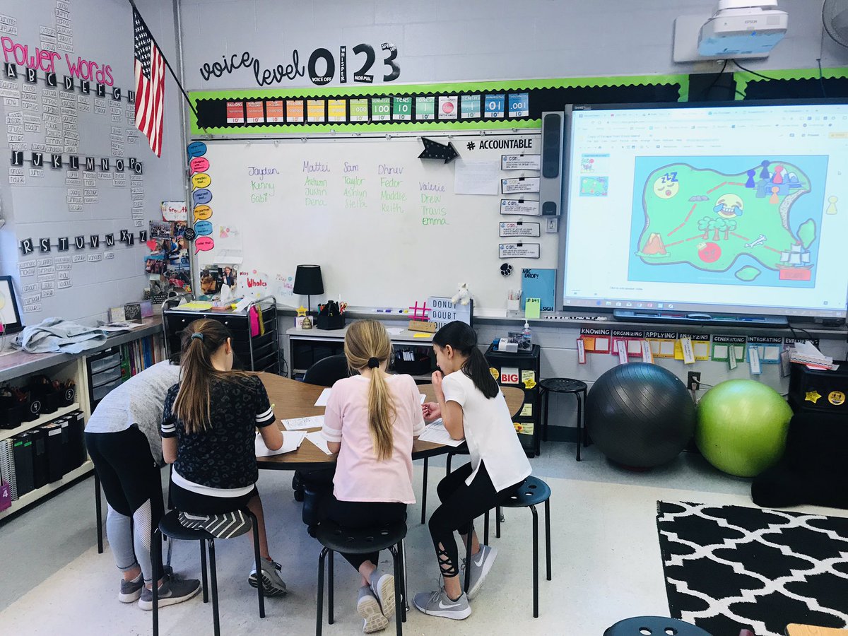 whaledonein4th's tweet photo. Escape Emoji Island🙃🌴  Reviewing math skills, solving puzzles, and working together https://t.co/91qlXUDsWV