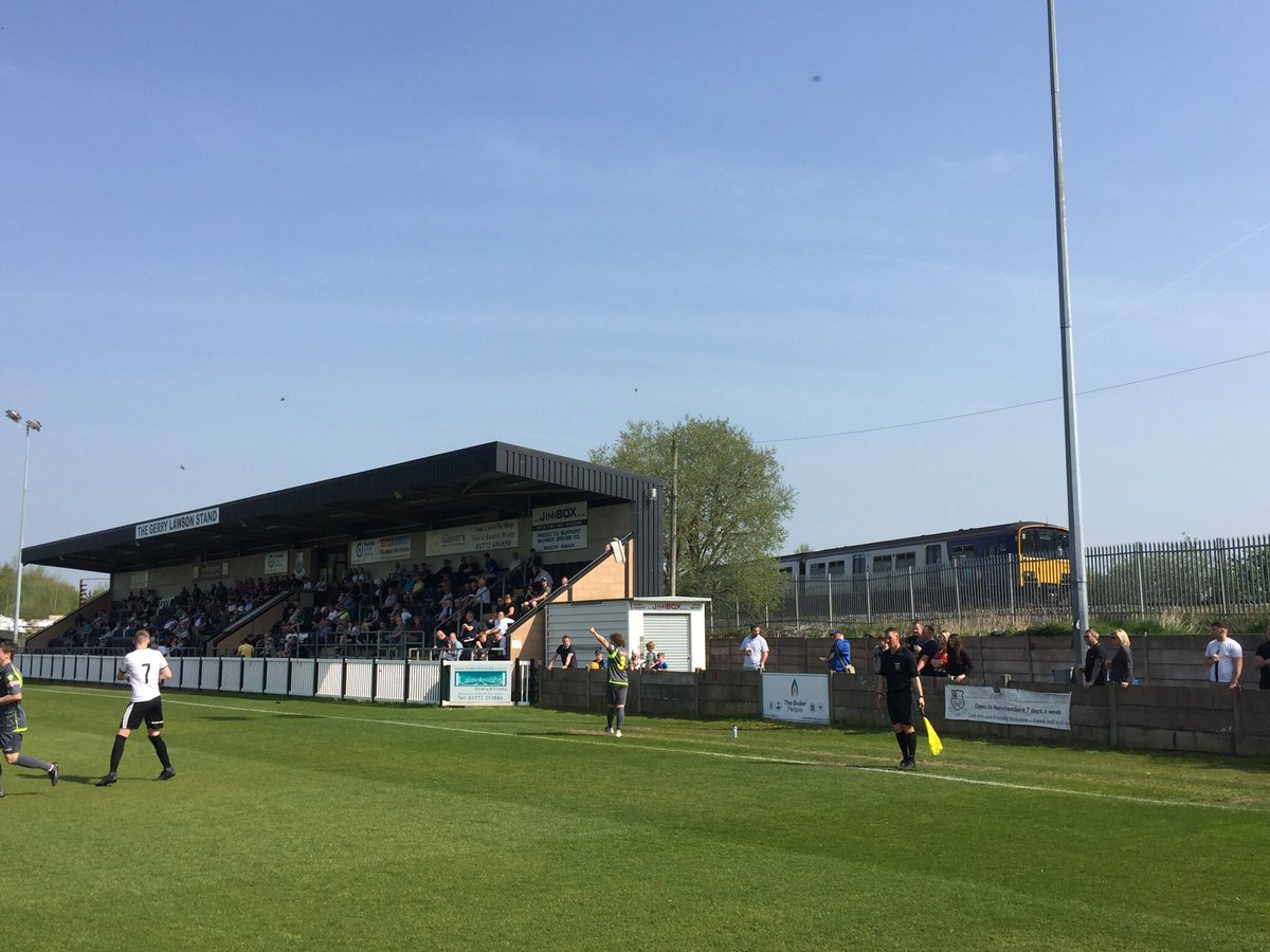 sujculture's tweet photo. There’s a place in Brig that’s quite famous / The camp where the Yanks used to be / You can tell by the sign that’s marked CENTER / With R coming after E.....
⚽️Bamber Bridge v Matlock Town #BamberBridgeFC @BamberBridgeFC #UpTheBrig 🏟#Groundhopping @NonLeagueCrowd @67_balti https://t.co/gDHtLxpf10