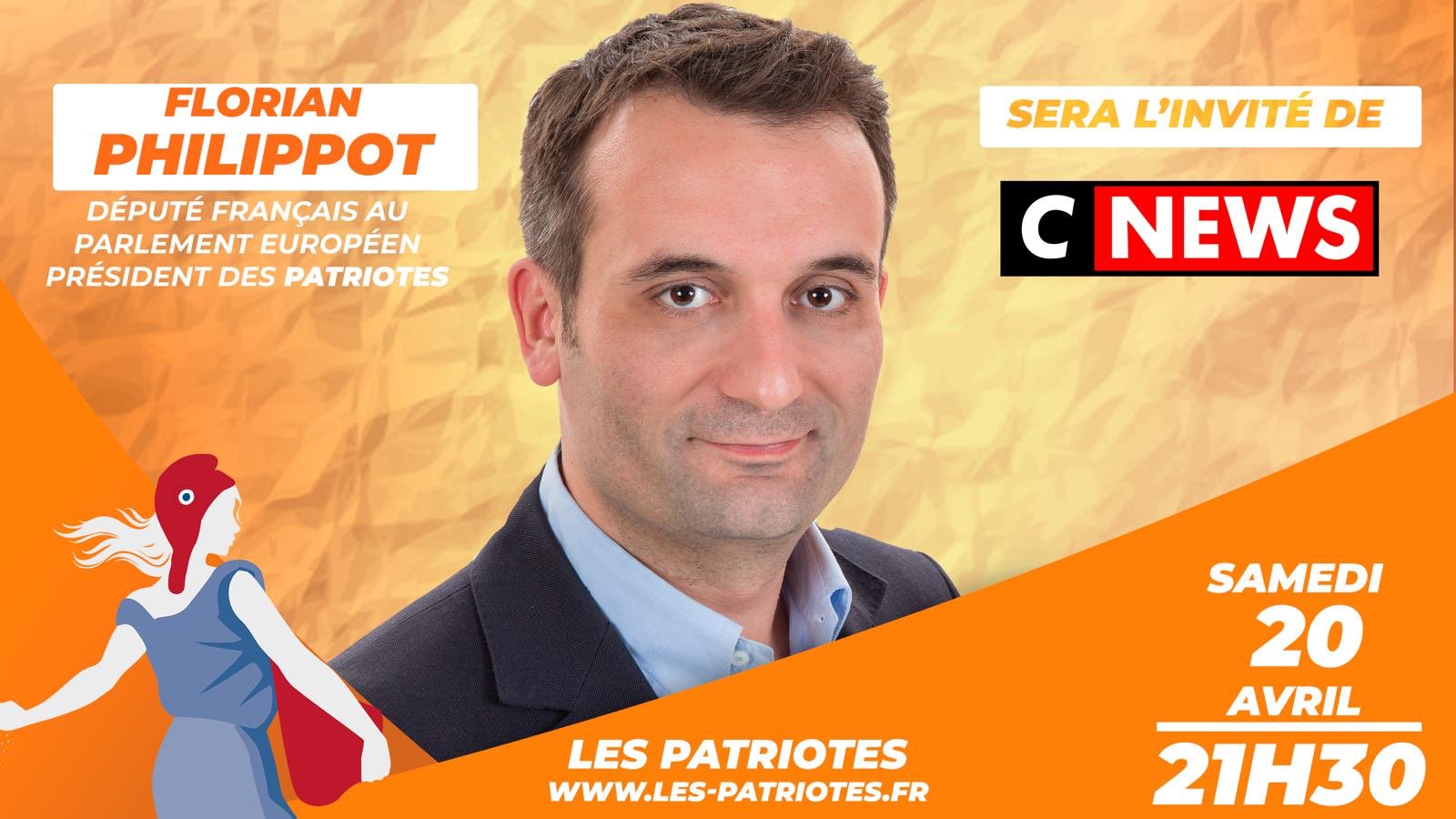 Florian Philippot on Twitter "A 21h30 je serai l’invité de CNEWS…