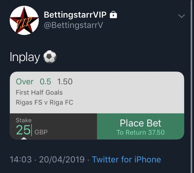BettingStarr tweet picture