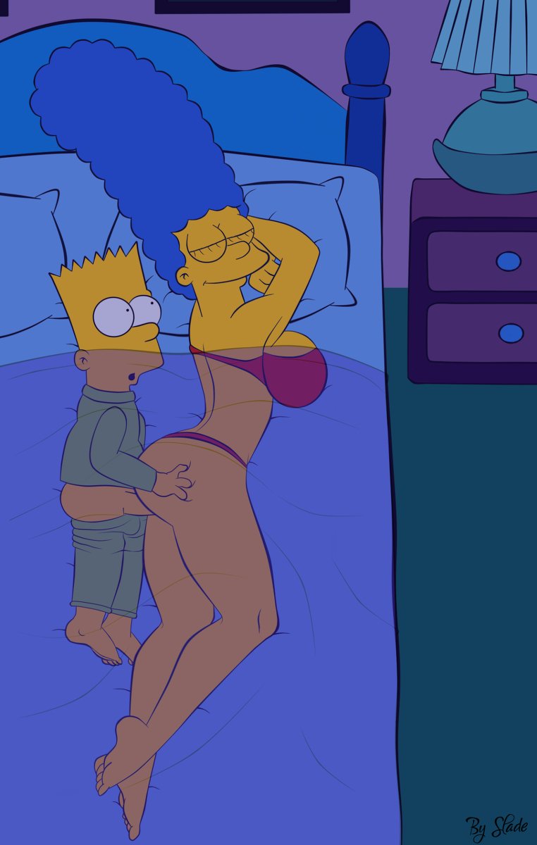 R-18 Marge Sleeping with Bart #sleeping #Simpsons #The_Simpsons #MOTHER #Ba...
