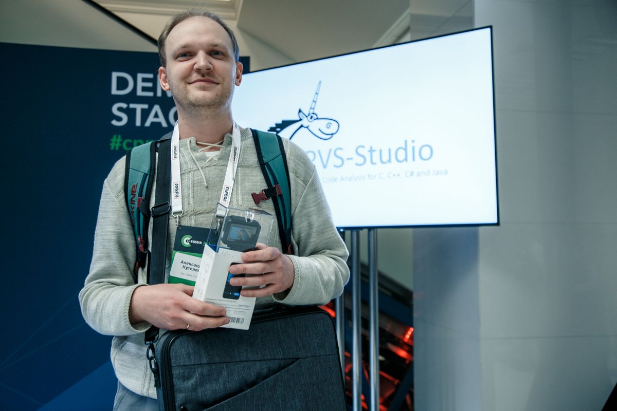cpp_russia's tweet image. #cpprussia #pvsstudio подвели итоги конкурса «Найди ошибку в анализаторе PVS-Studio» и наградили победителей.