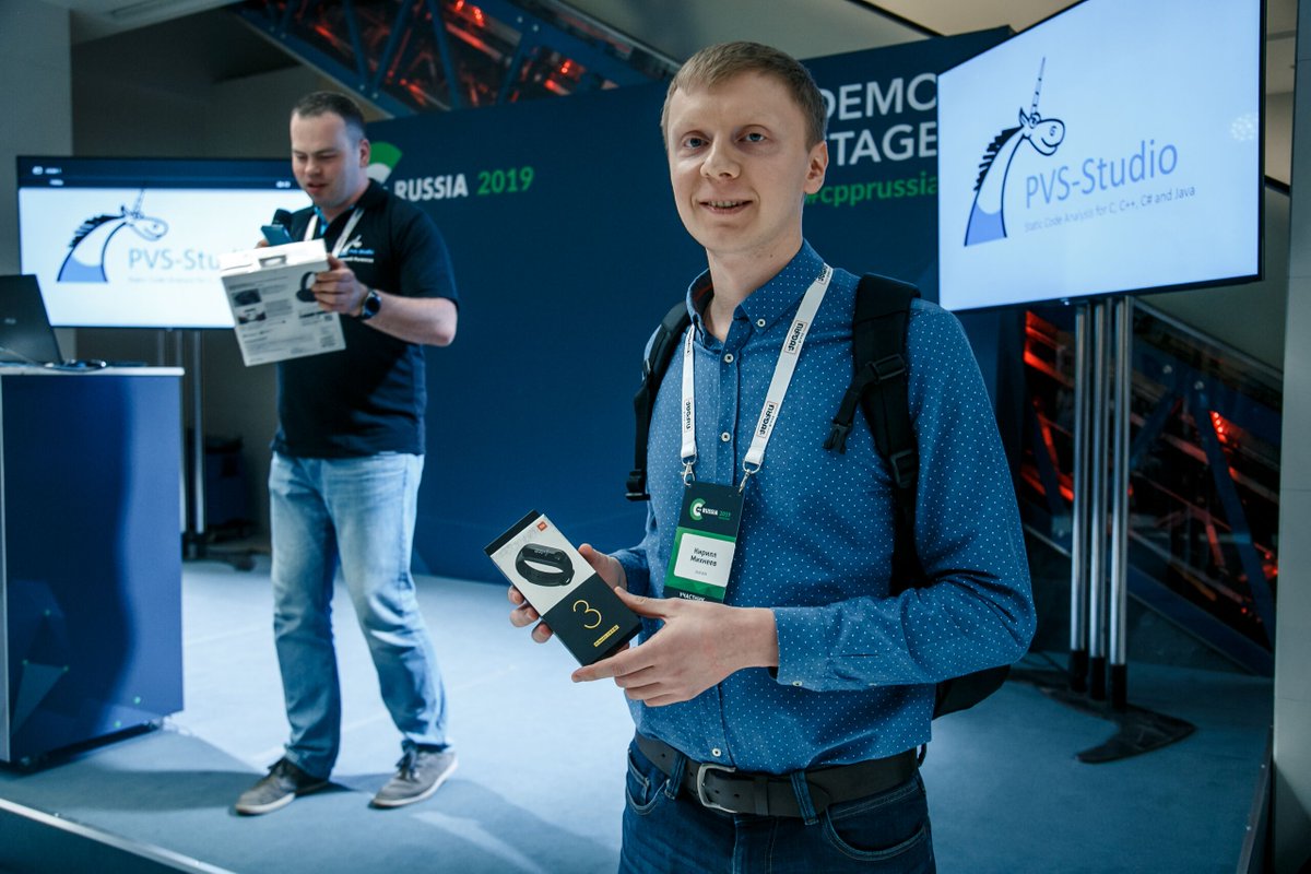 cpp_russia's tweet image. #cpprussia #pvsstudio подвели итоги конкурса «Найди ошибку в анализаторе PVS-Studio» и наградили победителей.